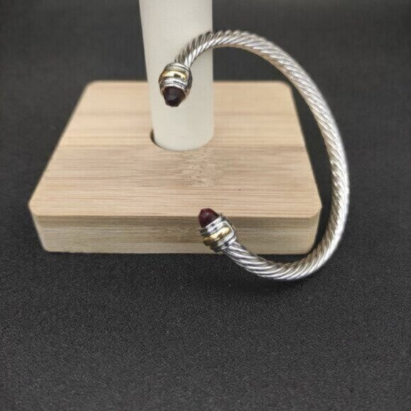 David Yurman Cable Classics Red Topaz Bracelet DYSZ-032 - Picture 5 of 5